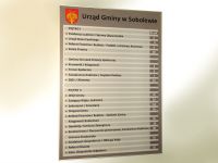 Tablica informacyjna do Urzędu Gminy