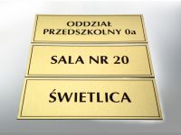 Grawerowane tabliczki na drzwi do przedszkola